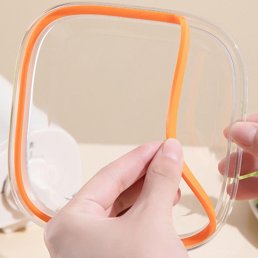 Transparent Kitchen Spice Box with Four Compartments, Spoon Handle, and Lid - Durable Plastic Seasoning Organizer