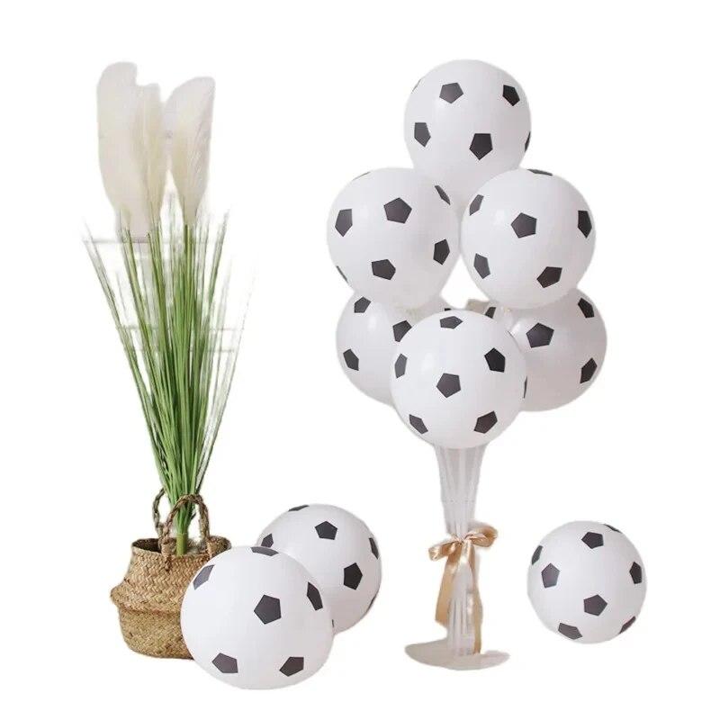 

20 комплектов футбольных латексных шаров, футбольные тематические вечеринки по случаю дня рождения, воздушные шары для украшения выпускной церемонии