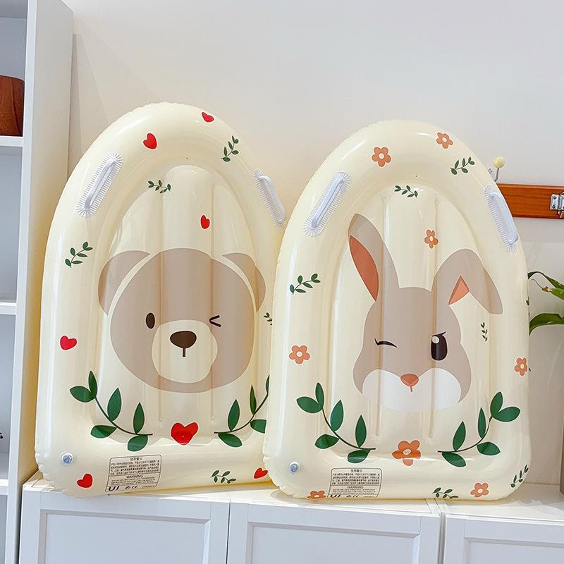 Children's Inflatable Little Rabbit Swim Ring with Double Airbag and Thickened Float Sleeves