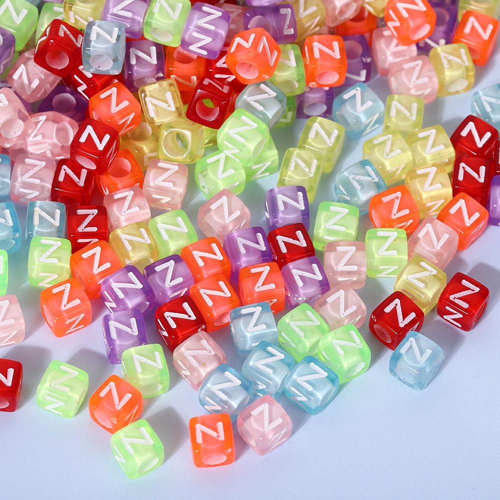 Colorful A-Z Letter Beads for DIY Jewelry & Educational Bracelets