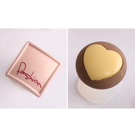 8Pcs/Set Square Heart Shape Silicone Toe Separators Pedicure DIY Nail Art Tool