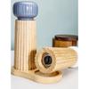 Macinapepe Macina Sale in Legno con Meccanismi Ceramici per Cucina, Conservazione Spezie e Macinatura Condimenti, Bottiglia