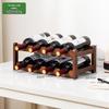 Pabey 2-Tier Desktop Wine Rack (Holds 8 Bottles)