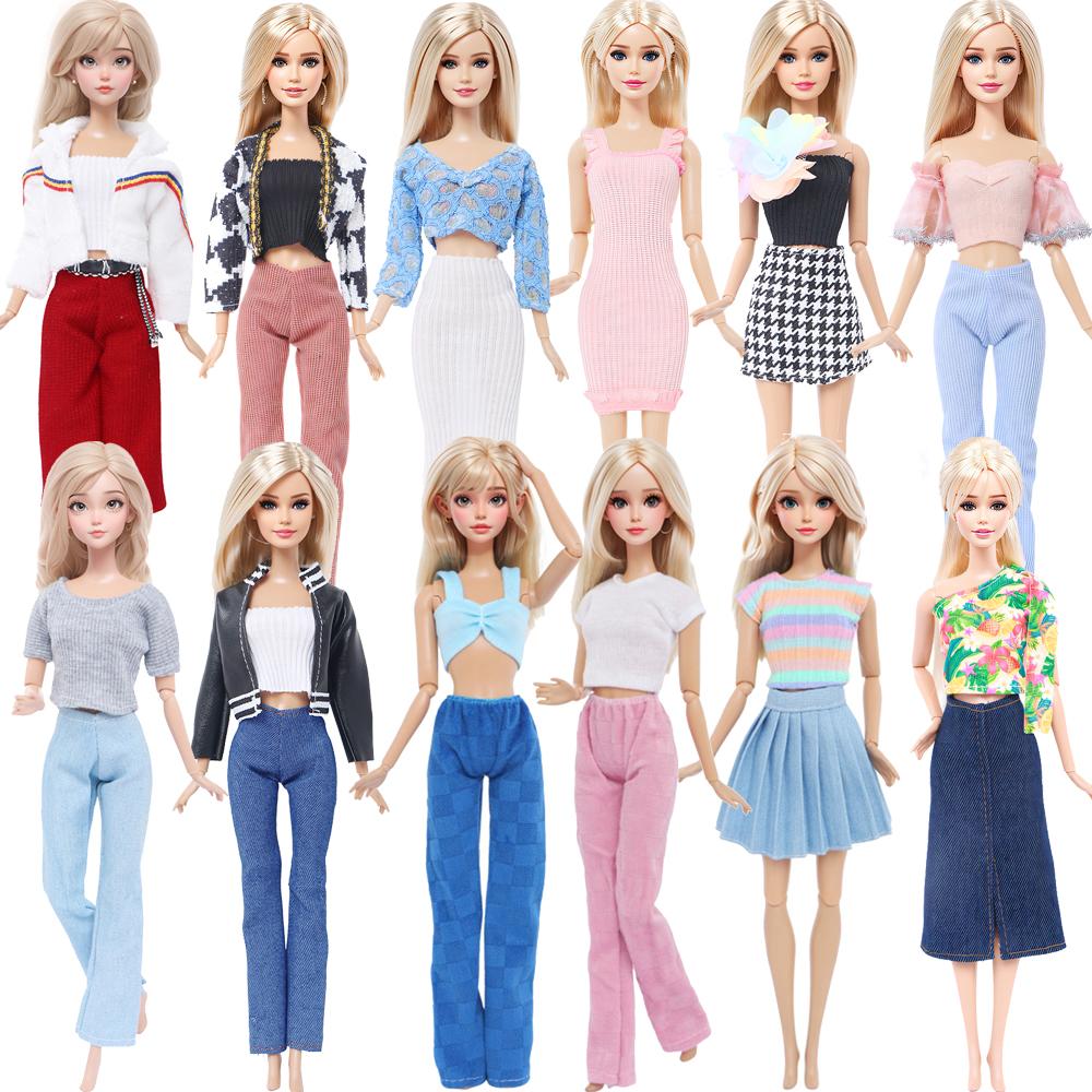 Fashion Doll Clothes for 30cm Doll 11.5 Inch Girl Doll Daily Outfit Sport Shirt Pants Mini Skirt Dress Kids Toys Accessories Gift