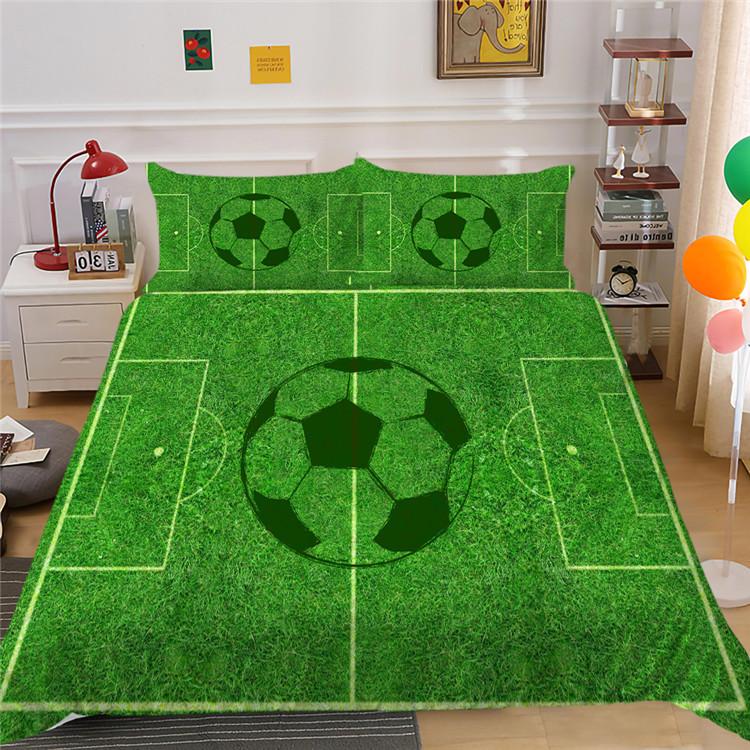 Polyester Bedding Two Or Three-Piece Football Series 3D Digital Printing