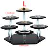 1-4 Tier Acrylic Display Stand for Action Figures,Cosmetic Rack Clay Doll Jewelry Cupcake Perfume for Corner Display Riser Shelf
