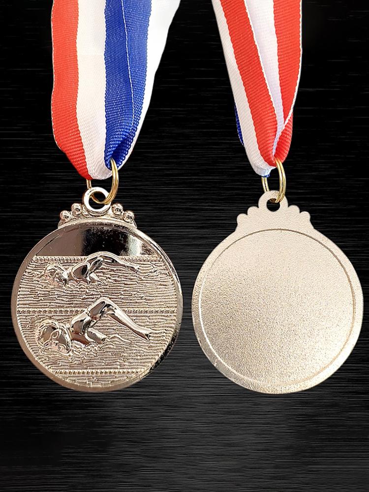 5cm Plavecká medaile Sportovní ocenění s krčním stuhou Soutěžní ocenění Medaile pro 1./2./3. místo pro soutěže Párty Závod