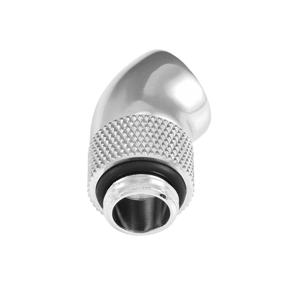 2PCS G1/4 Water Cooling Connector Silver Adapter Connector Fitting Adapter Water Cooling System