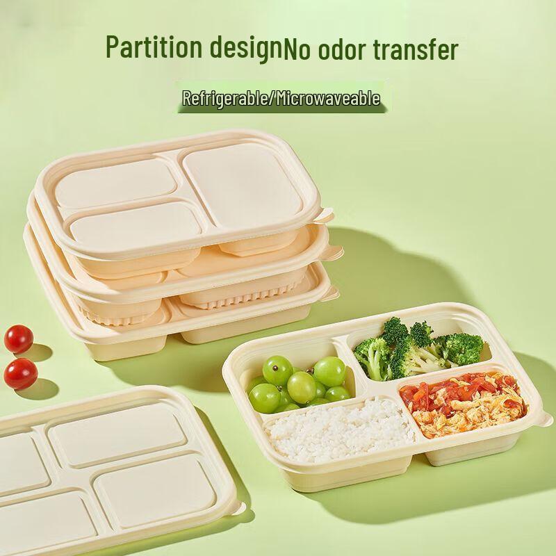 Biodegradable Corn Starch Compartmented Lunch Box