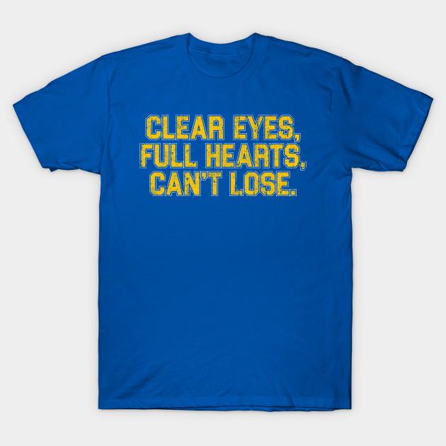 

Men Black Print T-shirt Clear Eyes, Full Hearts, Can T Lose No-Cut Transfer Paper Print Cotton Tshirt 4XL