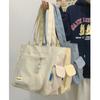 Borsa a Tote in Nylon da Donna con Grande Capacità e Chiusura a Zip per Uso Quotidiano