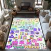 Tappeto Design Personalizzabile con Testo Numberblocks per Stanza del Dormitorio, Sale Giochi, Soggiorni, Balcone, Tappeto Antiscivolo, Ufficio, Arredamento Casa