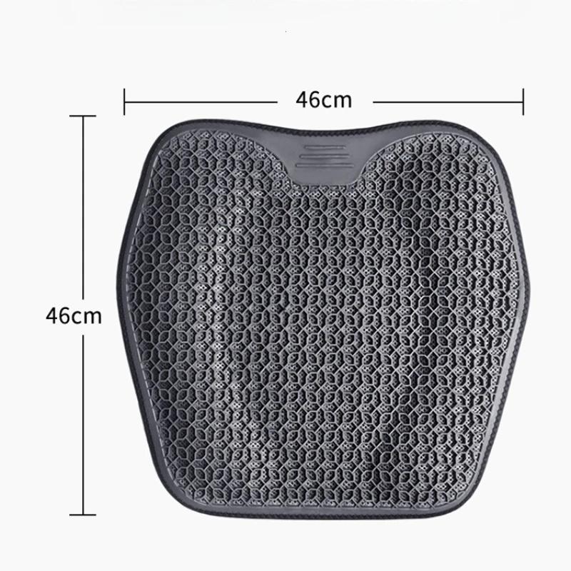 Car Seat Cushion Summer Lumbar Support Honeycomb Gel Ice Thread Seat Backrest Ventilation Breathable Car Cushion Accessories