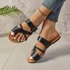 New Summer Plus Size Women's Toe Thong Fashion Flat Heel Casual Slide Sandals