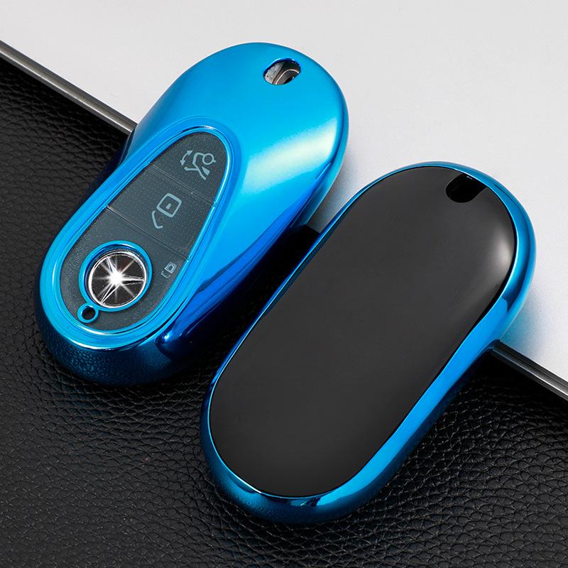 Soft Rubber Key Cover for 2021 Mercedes-Benz S-Class S400L/S450L