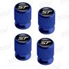 Aluminum For ST Logo Ford Focus Fiesta Mondeo Ecosport Puma Bronco C-MAX Hybrid 4pcs Car Decor Wheel Tire Valve Caps Stem Cover