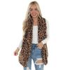 2024 Fall/Winter Leopard Print Women's Faux Fur Coat with Pockets - Plush, Loose Fit, Fashionable and Cozy
