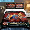 Thundercats Adventure Quest 3PCS Bedding set,Ideal for 1pc Duvet Cover And 2pcs Pillowcases Perfect for Fan gift,Ideal for Bedroom, Dormitory