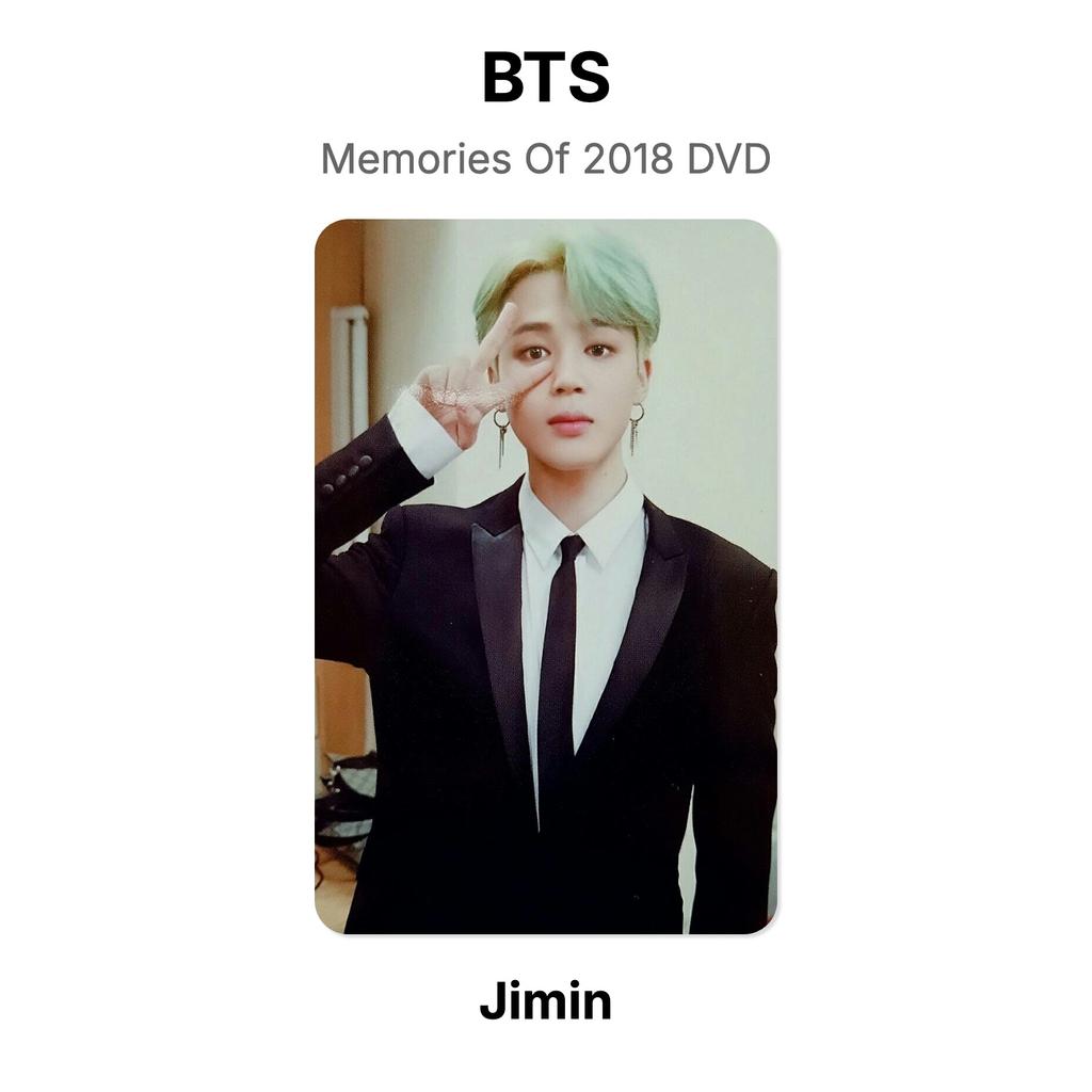 BTS Memories Of 2018 DVD Fotocard Ufficiale