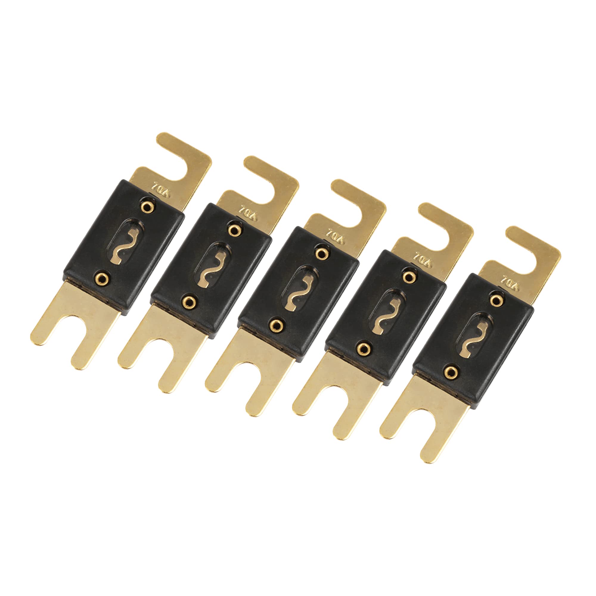 

ACROPIX 70A ANL Fuse 70A Universal ANL Fuse Auto Vehicle Audio Gold Tone Pack of 5 золотой