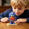 Magnetic Mechanical Capybara Building Toy Buildable Mecha Capybara Figure with Movable Parts Educational Cartoon Animal Model Decoration