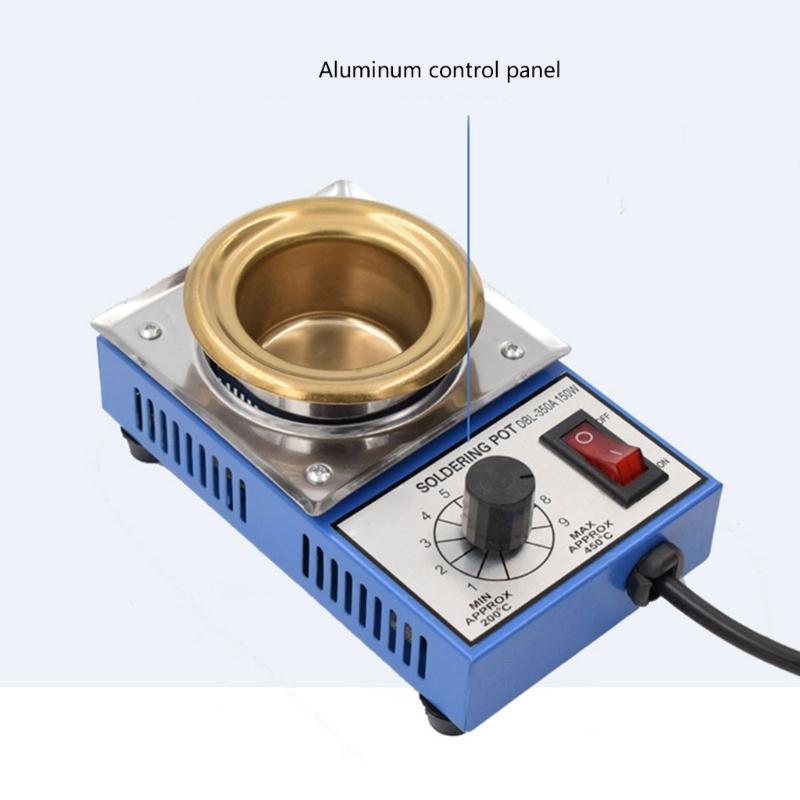 High Temperature Resistant 150W Melting Furnace Stove Tin Pots Tool for Electronics Safe & Efficient Soldering 200-450℃