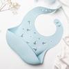 2pcs Three Dimensional Waterproof Bib Children's Dining Bag Silicone Drool Bib No Wash Drool Towel Saliva Towel Baby Burp Cloths