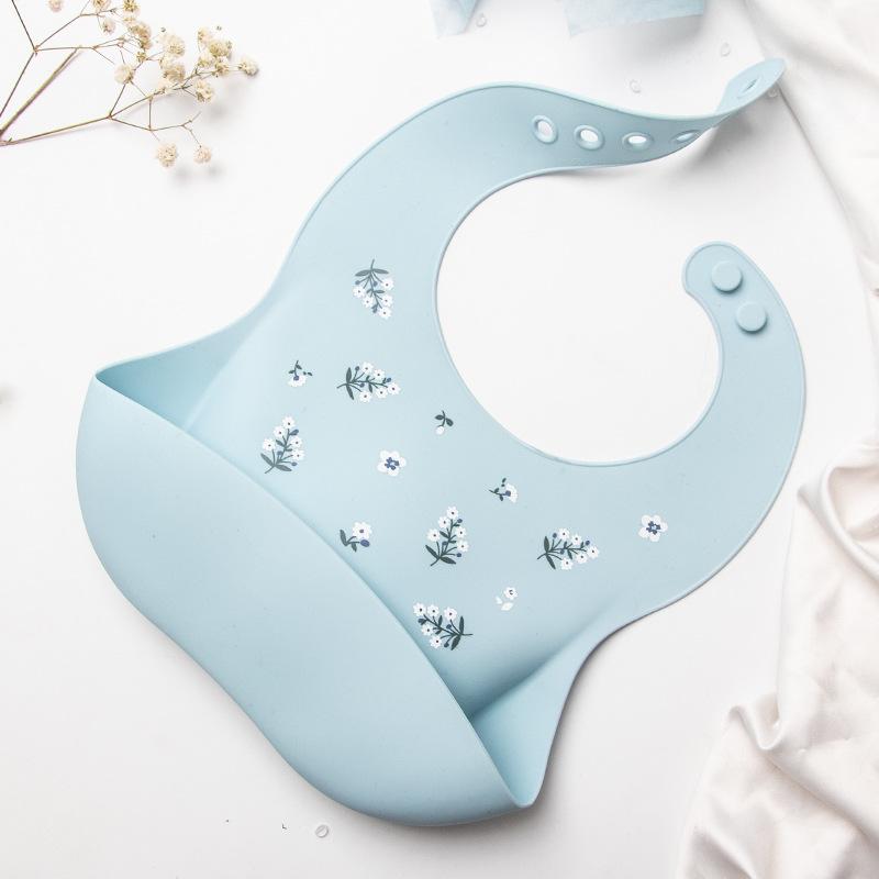 2pcs Three Dimensional Waterproof Bib Children's Dining Bag Silicone Drool Bib No Wash Drool Towel Saliva Towel Baby Burp Cloths