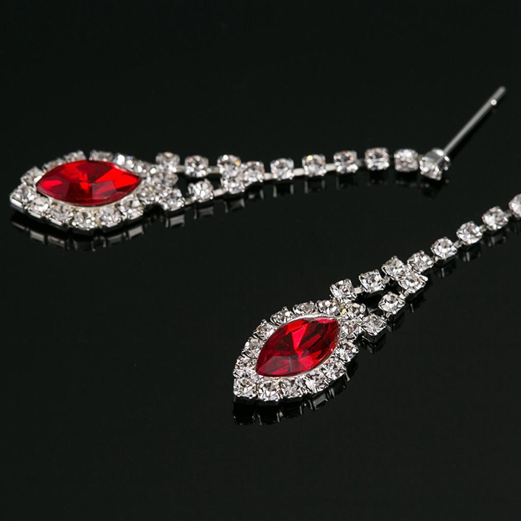 Buy Lovely Jewelry Women Rhinestone Necklace Earrings Jewelry Set