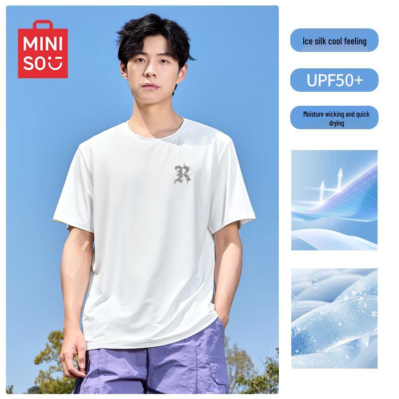 MINISO Men s Ice Silk Breathable Short Sleeve T-Shirt XL