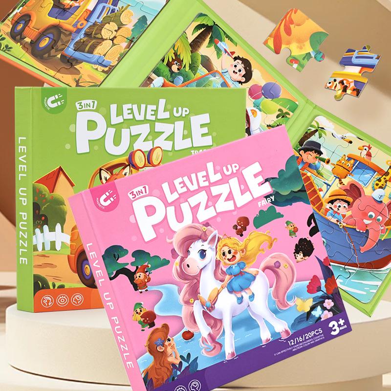 TEMU Magnetic Educational Puzzle Blocks for Toddlers and Babies Ages 1-3