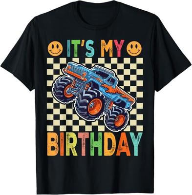 Es ist mein Geburtstag Monstertruck Auto Geschenke Geburtstagsjungen T-Shirt