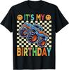It's My Birthday Monster Truck Car Gifts Birthday Boys T-Shirt