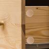 50Pcs Wooden Hole Plugs for Furniture Cabinet Screw Holes Hardwood Button Top Decorative Drill Hole Covers Small Round Wood