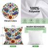 1Pc Birds Flowers Mexican Style Pillow Cover For Home Living Room Bedroom Sofa Office Decorative Pillowcase Soft Throw Pillows