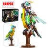 High-Quality 688Pcs High-Quality Parrot High-Quality Building Collection Kit High-Quality Mechanical High-Quality Birds High-Quality Building