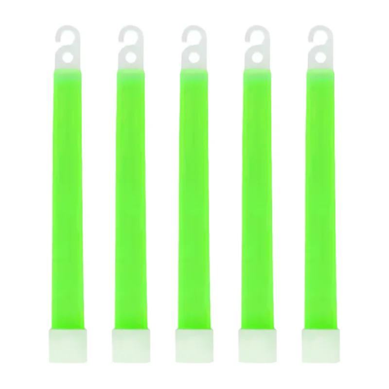 4/6 Inch Fluorescence Glow Sticks with Hook Light Hiking Outdoor Emergency Concert Party Light Sticks Festival Camping Supplies