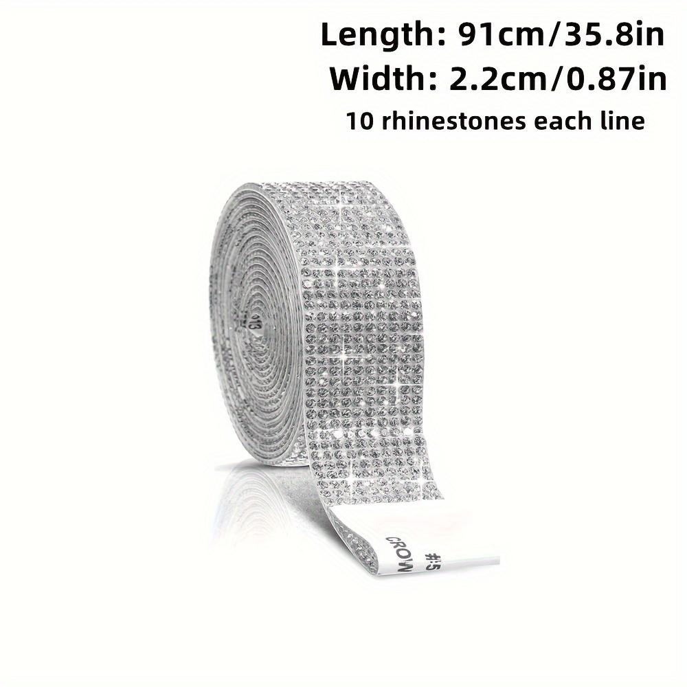

Самоклеящаяся полосатая блестящая лента-наклейка со стразами, самодельная лента для украшений, подходит для свадебных вечеринок, украшения стекла телефона в машине 10 rows