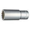 Tone HP4D-24L Deep Socket (12-Point), 12.7mm (1/2") Drive, 24mm Width