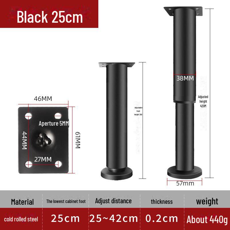 

Регулируемые телескопические ножки для дивана и стола - Круглая регулируемая по высоте тумба, журнальный столик и подставка под телевизор.
