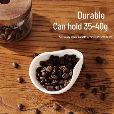 Kaffeebohnen- & Pulvermessschale aus Keramik