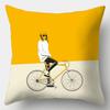 Yellow series Pillowcase 45cmX45cm Square Sofa Pillow Cover Creative Sun Flower Cushion