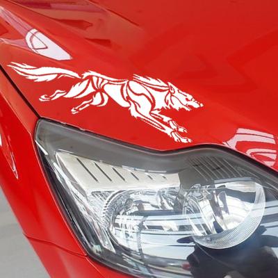 Running Leopard Pattern Car Body Stickers Vinyl Graphics Car Hood Decals Animal Pattern Car Decorative Stickers for Truck SUV