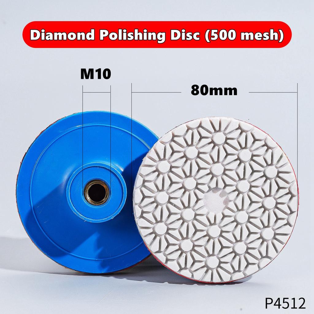 Integrated Stone Trimming Polishing Disc, Diamond Polishing Pads Marble Granite Gemstone Grinding Wheel, Wet Dry Polishing Pads