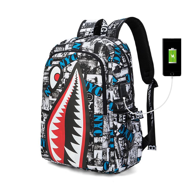 Diebstahlsicherer Rucksack Herren Wasserdichter Rucksack Rucksäcke für Damen aus Stoff Lässiger Reiserucksack Oberstufenschüler Schultasche