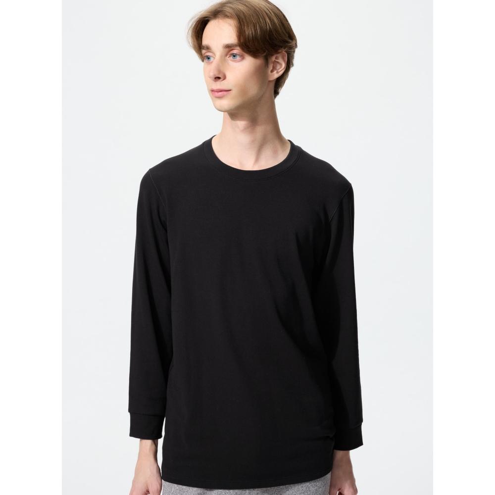Uniqlo HeaTTech CoTTon Crew Neck T 9 Sleeve