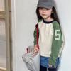 Autumn Kids' T-Shirts Color Block Loose Long Sleeves Children T-Shirt Fashion Soft Boys Clothes