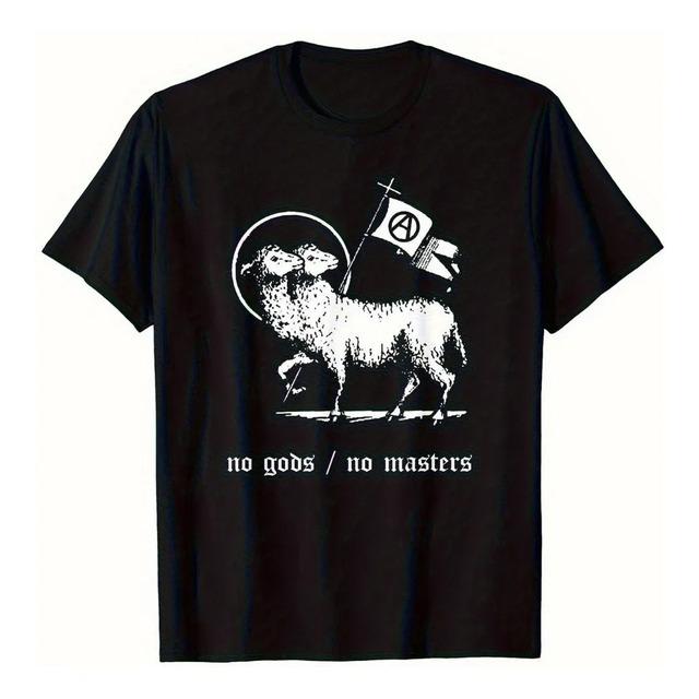 Two-Headed Lamb T-Shirt with Anarchy Flag XL
