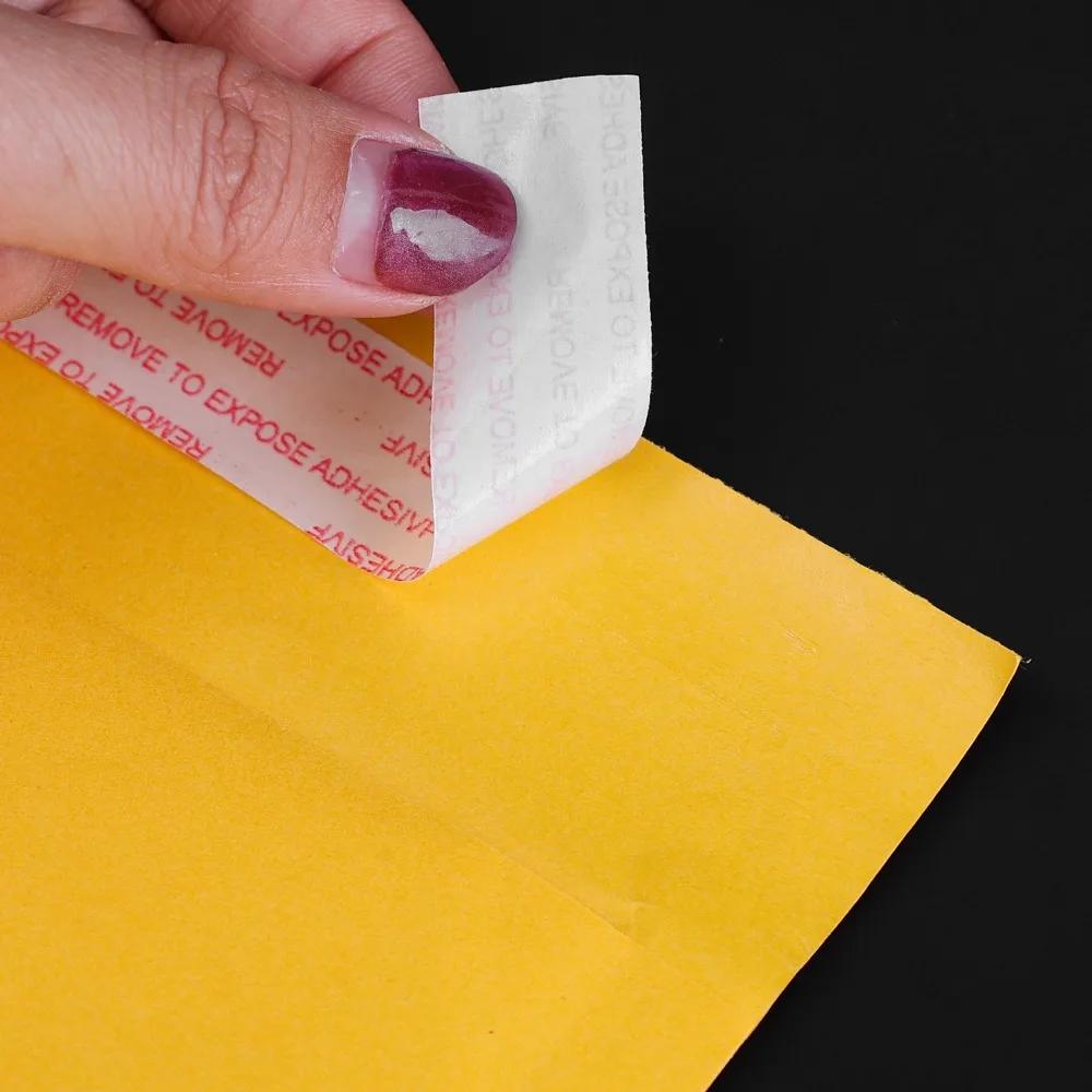 10-50Pack Kraft Paper Bubble Envelopes Bags Waterproof Bubble Mailing Envelope Different Size Mailers Seal Adhesive Shipping Bag