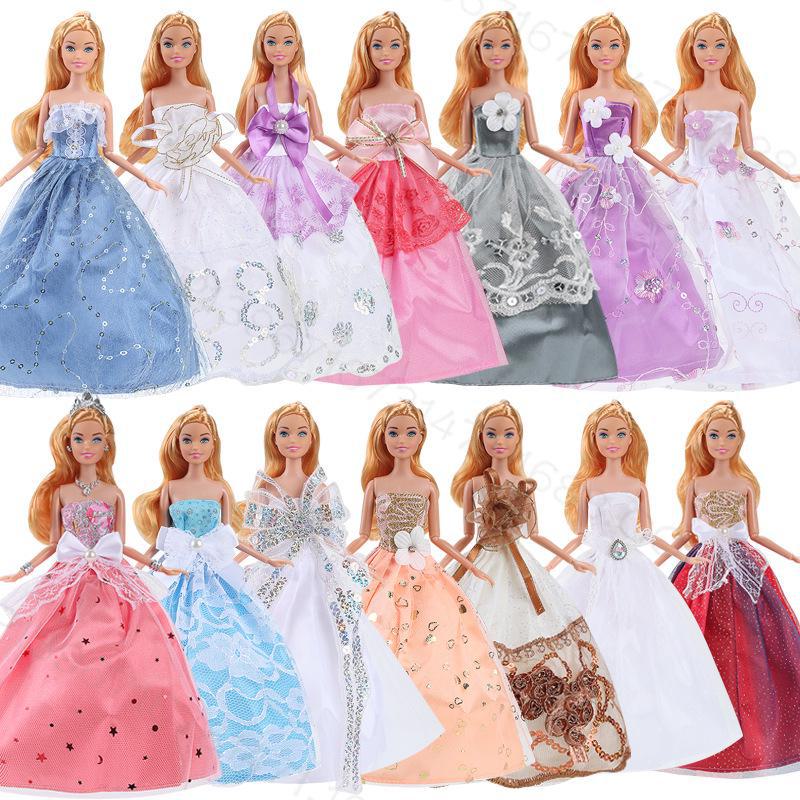 

Кукла 30 см в большом свадебном платье с пышной юбкой, игровой набор, включает 10 случайных предметов в упаковках по 5 штук Random 5 pieces per pack